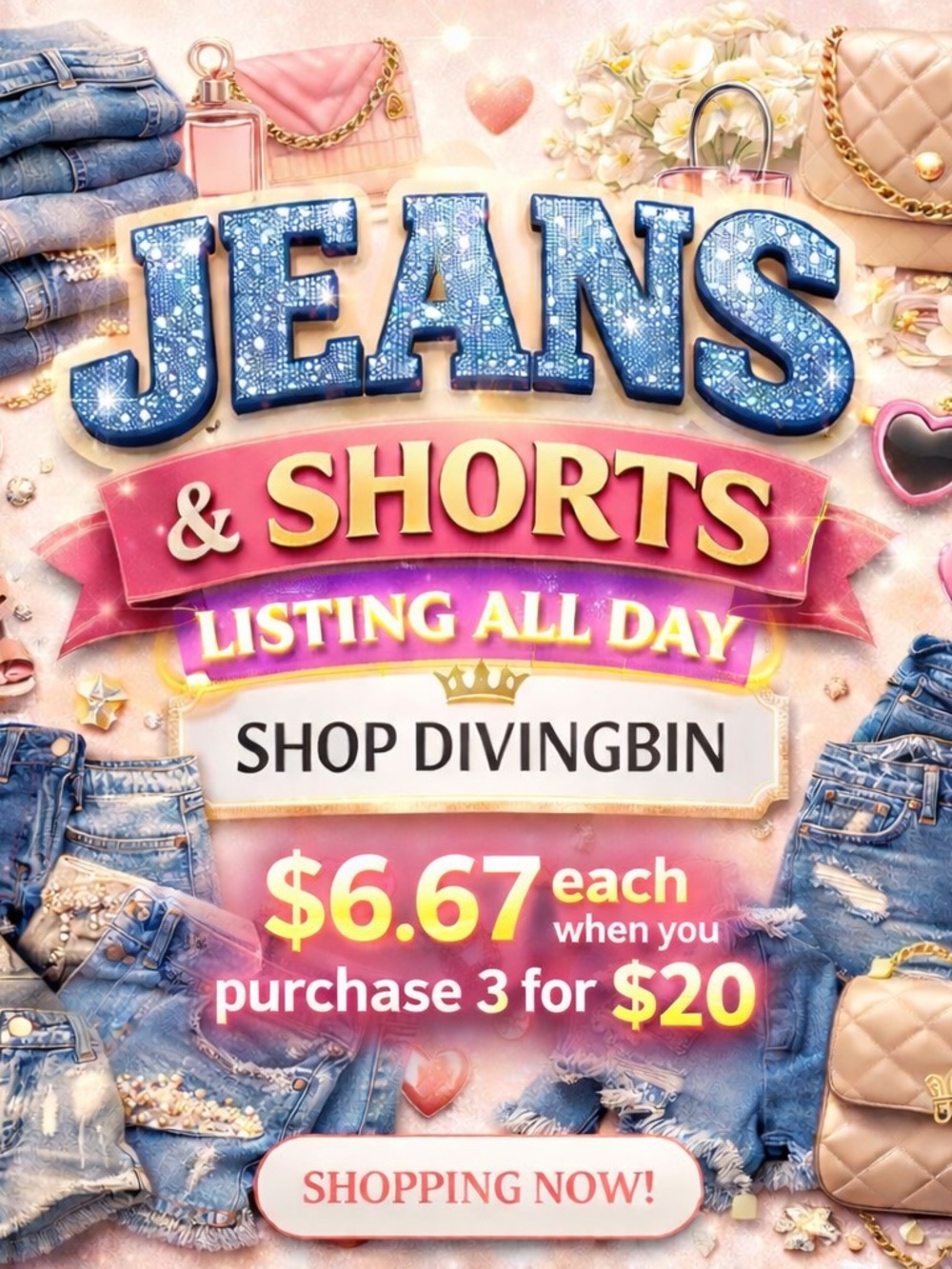 👖✨ Don’t miss out!
New jeans & shorts being added ALL DAY—stop by take a look!
